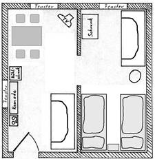 Grundriss Zimmer 1